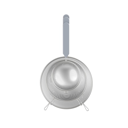 Core Kitchen Core Kitchen Gray ABS/Stainless Steel Strainer AC29833